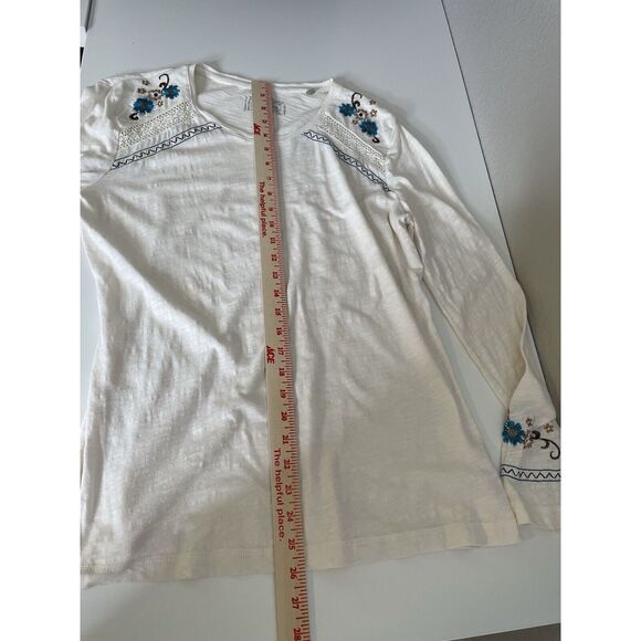 PANHANDLE Size L Shirt Women Embroidered Western Cowboy Long Sleeve Tee T Top - Picture 12 of 12